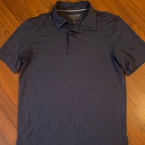 Vineyard Vines Shirt Mens M Blue Performance Golf Polo Jim Nantz